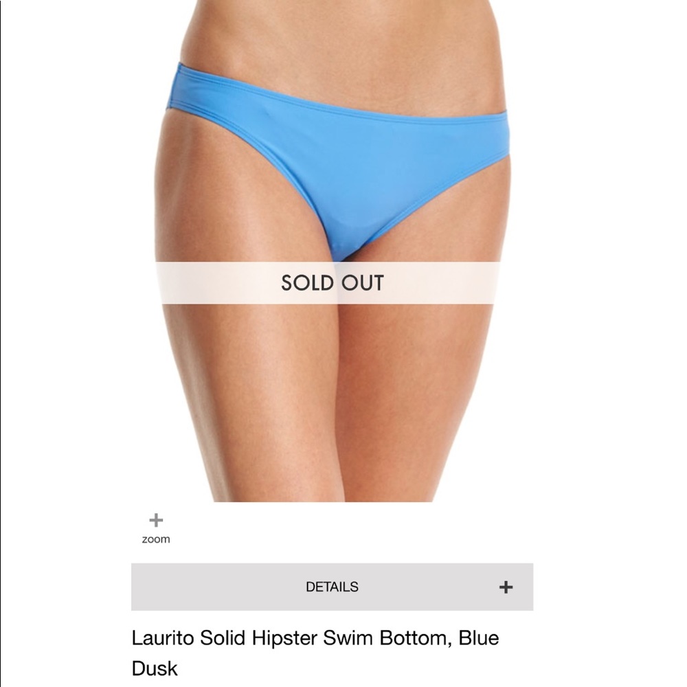Tory Burch Blue Bikini Bottom